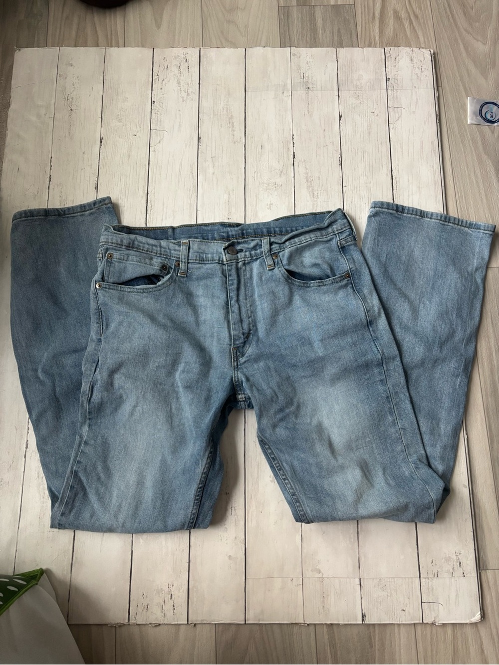 Women's Light Blue Straight Leg Jeans